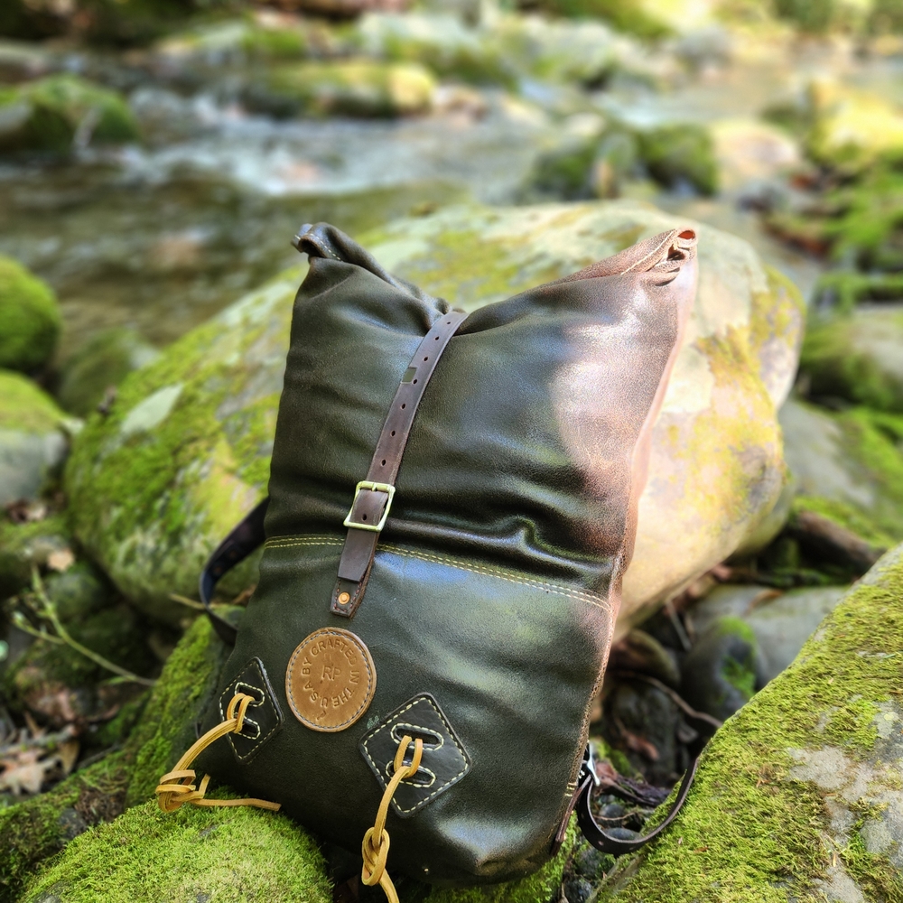 Brown Leather Backpack